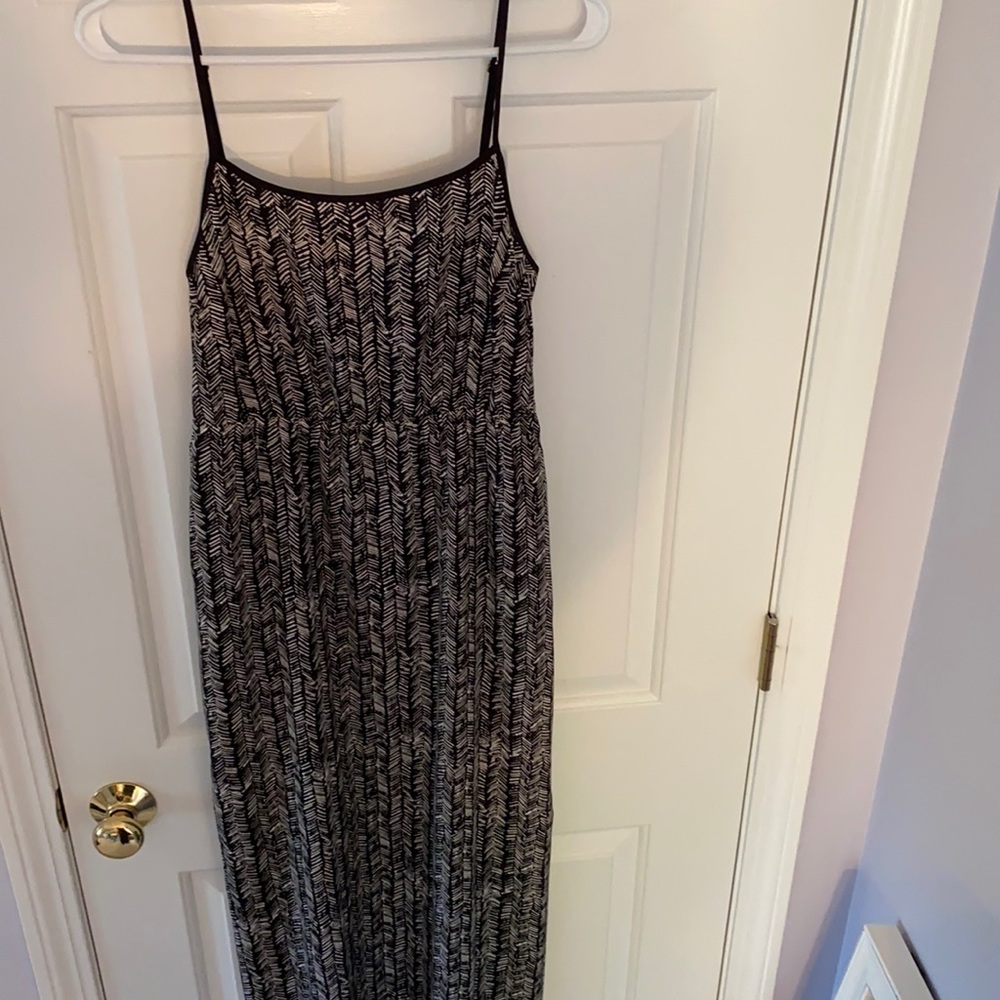 Black and White Maxi-Dress